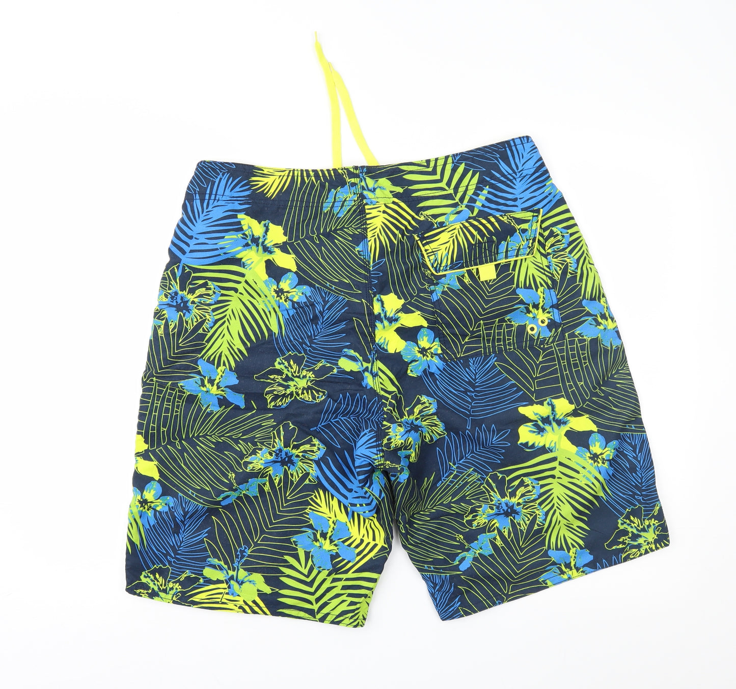 Cedar Wood State Mens Blue Geometric  Bermuda Shorts Size 36 in