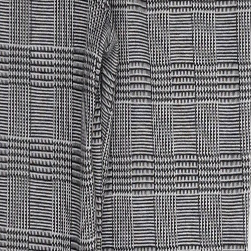 Boohoo Womens Grey Check  Trousers  Size 10 L28 in