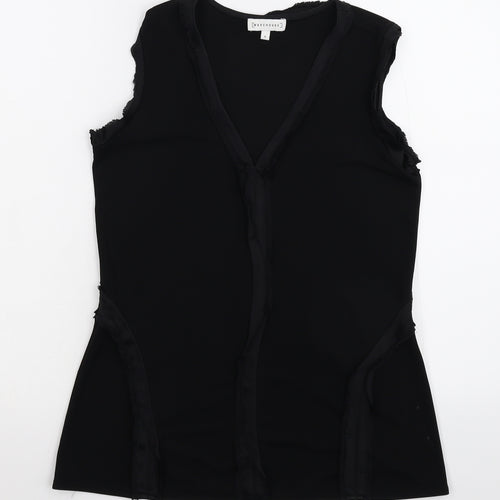 Warehouse Womens Black   Basic Tank Size 8