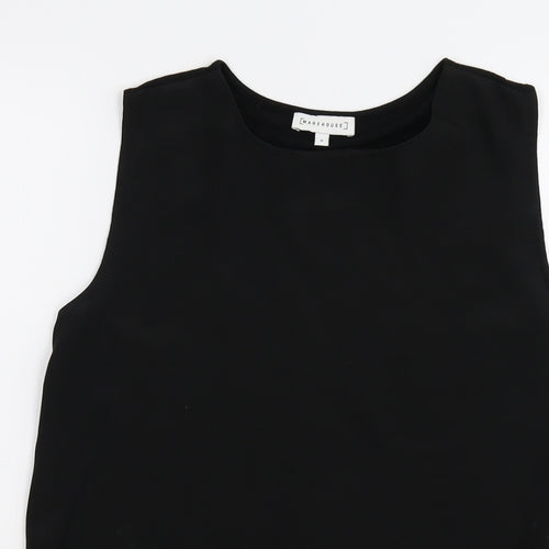 Warehouse Womens Black   Basic Tank Size 8