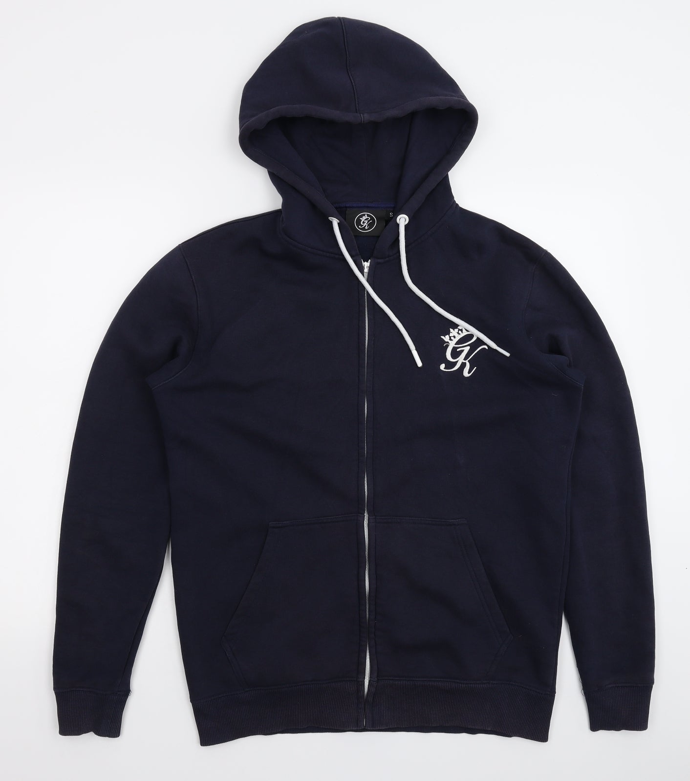 Gym King Mens Blue   Full Zip Hoodie Size S