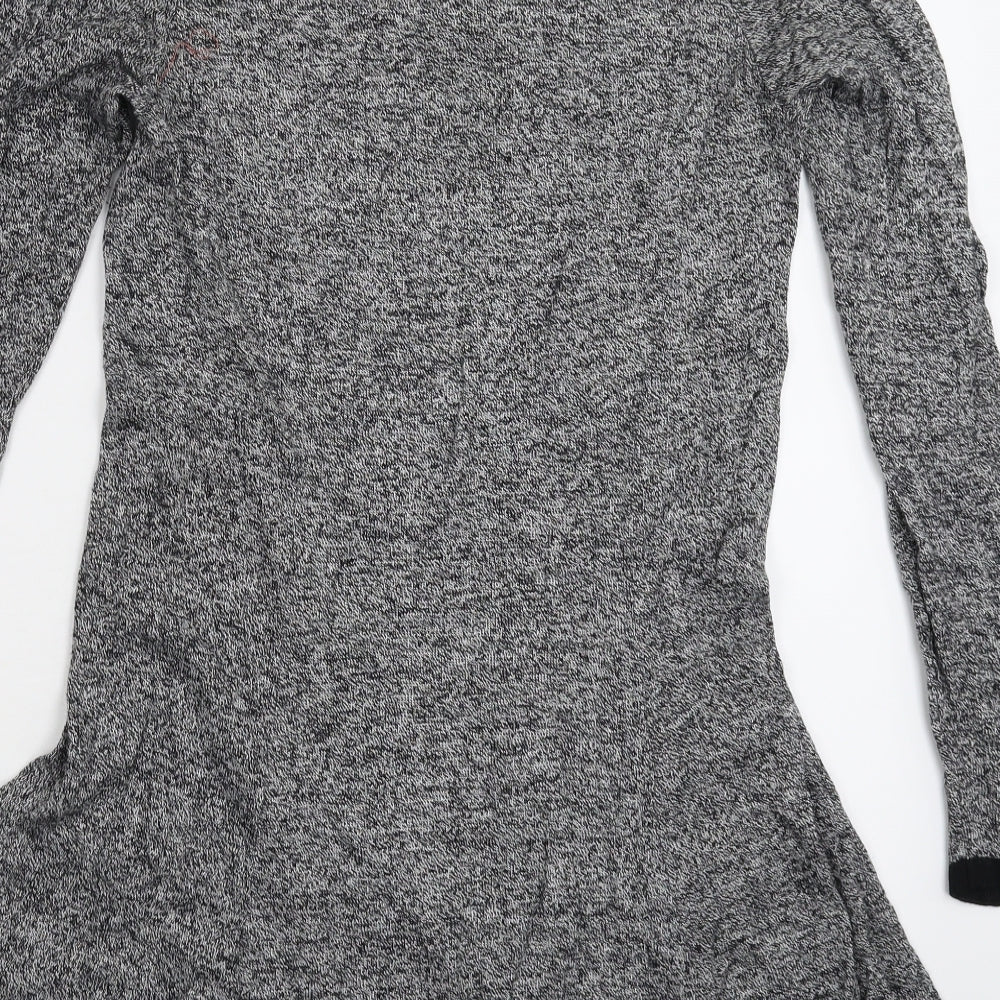George Womens Grey  Knit Jumper Dress  Size 12
