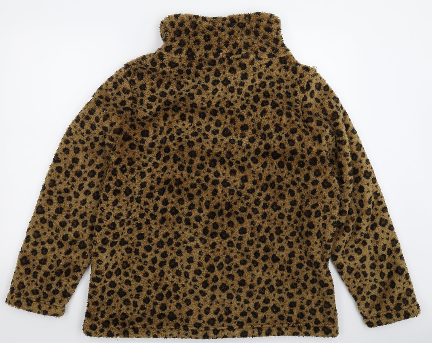 Regatta Womens Beige Animal Print Fleece Pullover Jumper Size 20