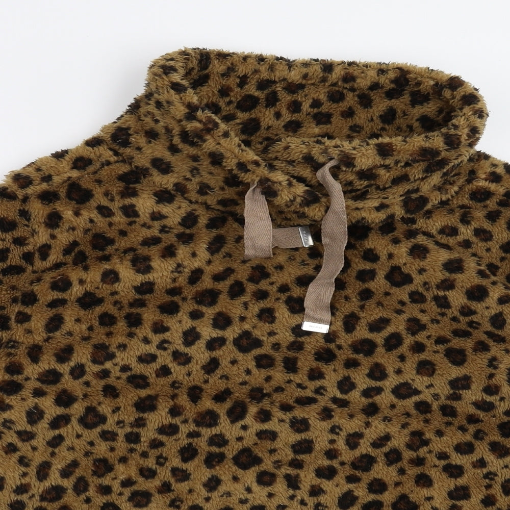 Regatta Womens Beige Animal Print Fleece Pullover Jumper Size 20