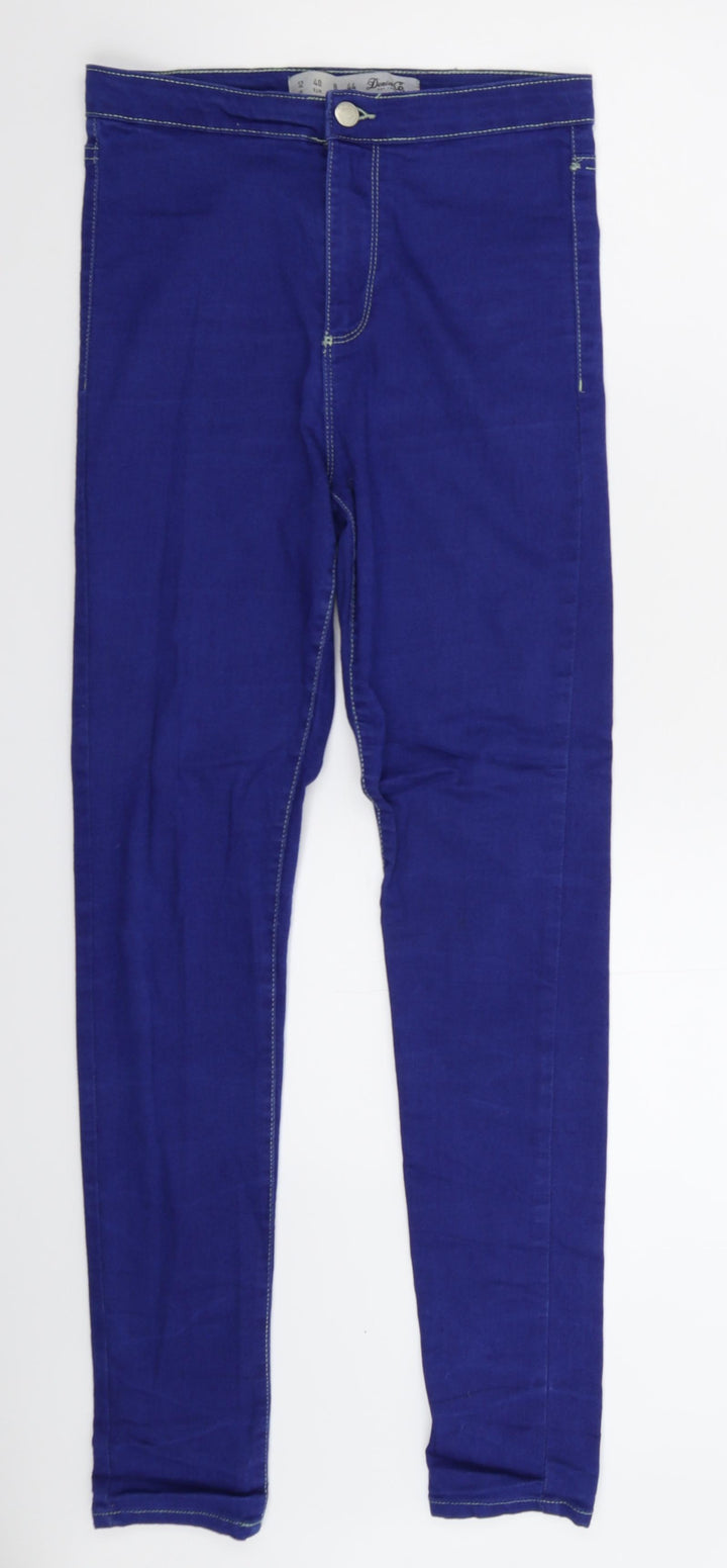 Denim & Co.Blue Womens Blue Denim Jegging Jeans Size 12 L29 in