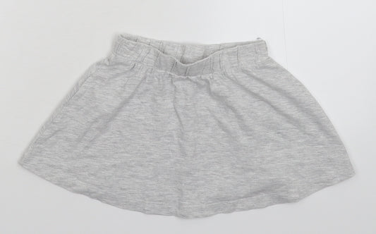 Front view of George girls’ grey a-line skirt, size 2-3, years