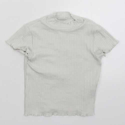 Zara Girls White   Pullover Jumper Size 7 Years