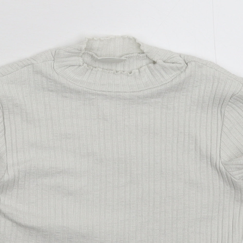 Zara Girls White   Pullover Jumper Size 7 Years
