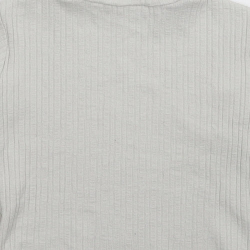 Zara Girls White   Pullover Jumper Size 7 Years