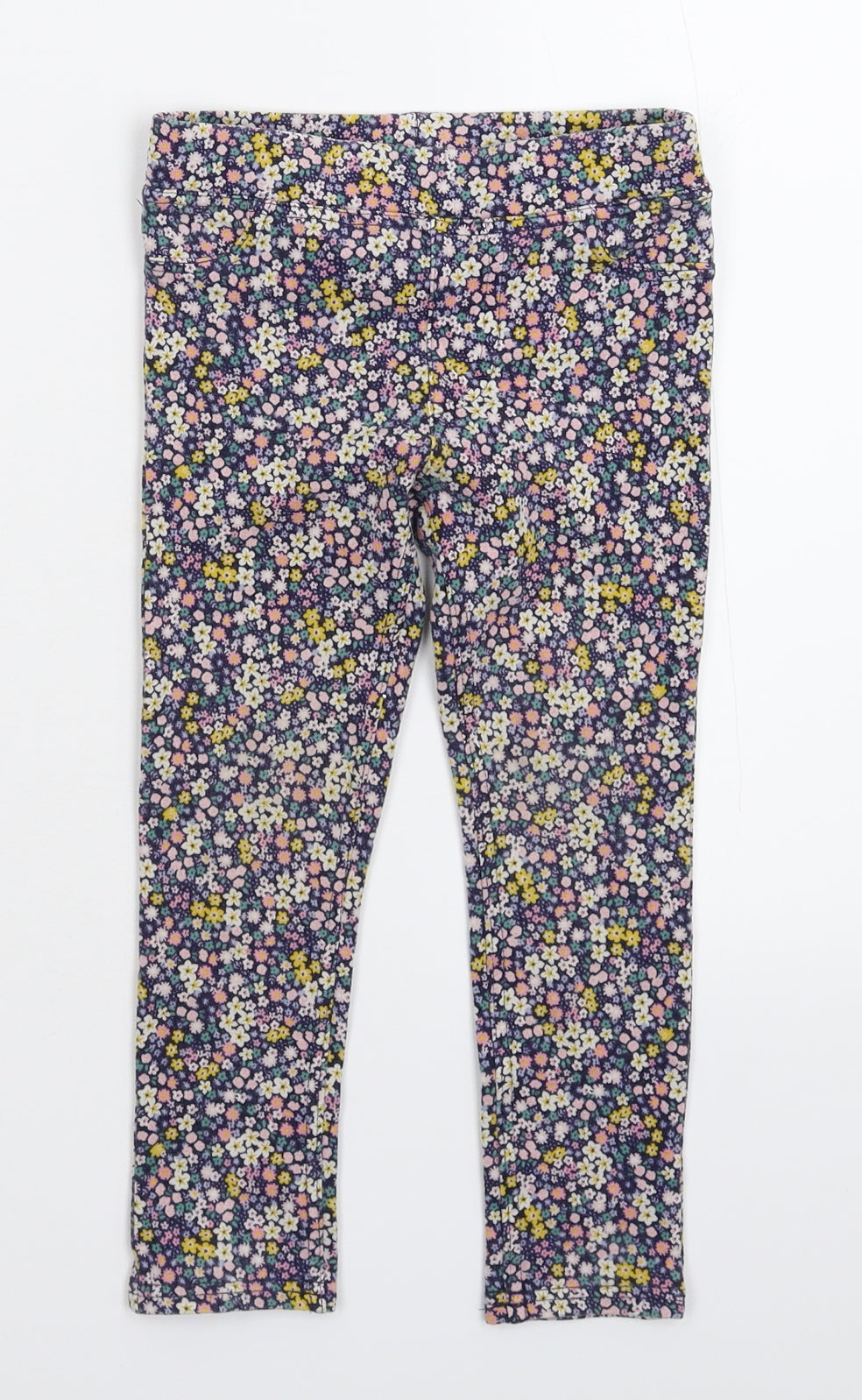 H&M Girls Multicoloured Floral  Jegging Trousers Size 3-4 Years