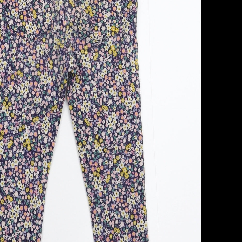 H&M Girls Multicoloured Floral  Jegging Trousers Size 3-4 Years