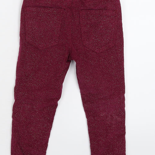 Denim & Co. Girls Brown  Corduroy Capri Trousers Size 2-3 Years