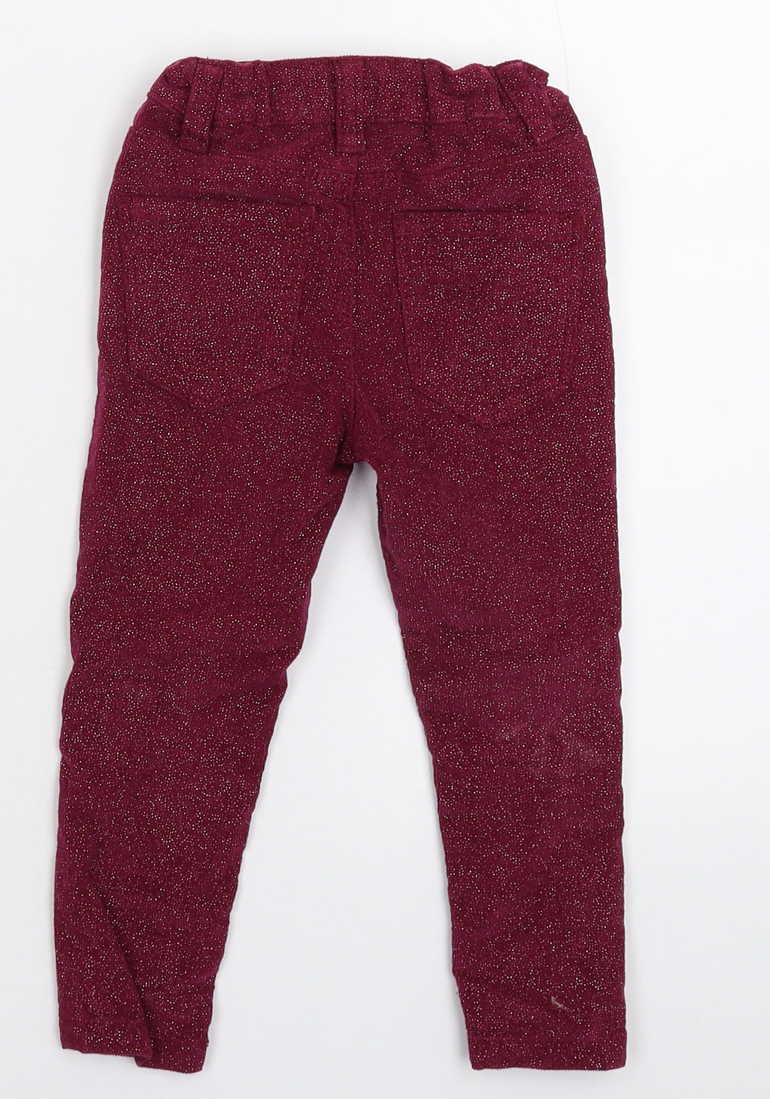 Denim & Co. Girls Brown  Corduroy Capri Trousers Size 2-3 Years