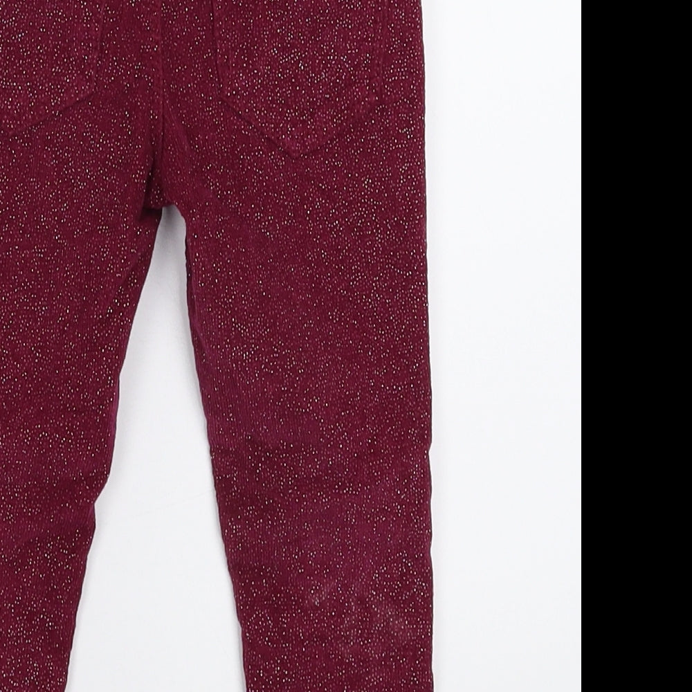 Denim & Co. Girls Brown  Corduroy Capri Trousers Size 2-3 Years
