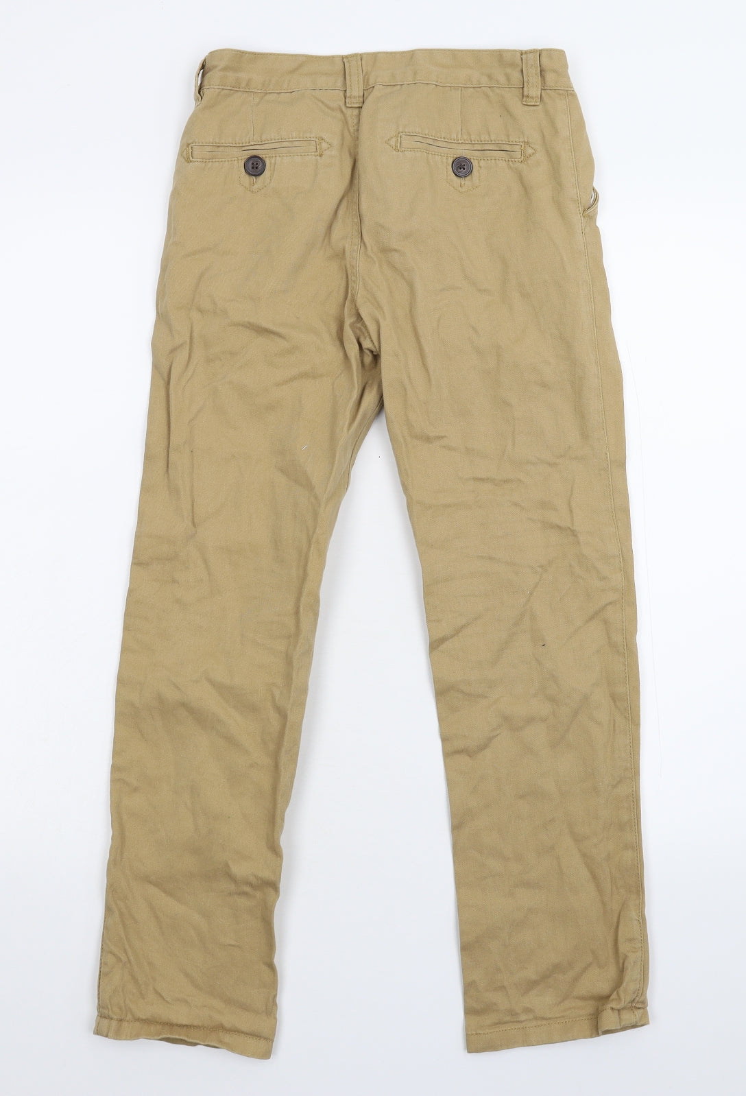 Denim & Co. Boys Beige   Chino Trousers Size 10-11 Years