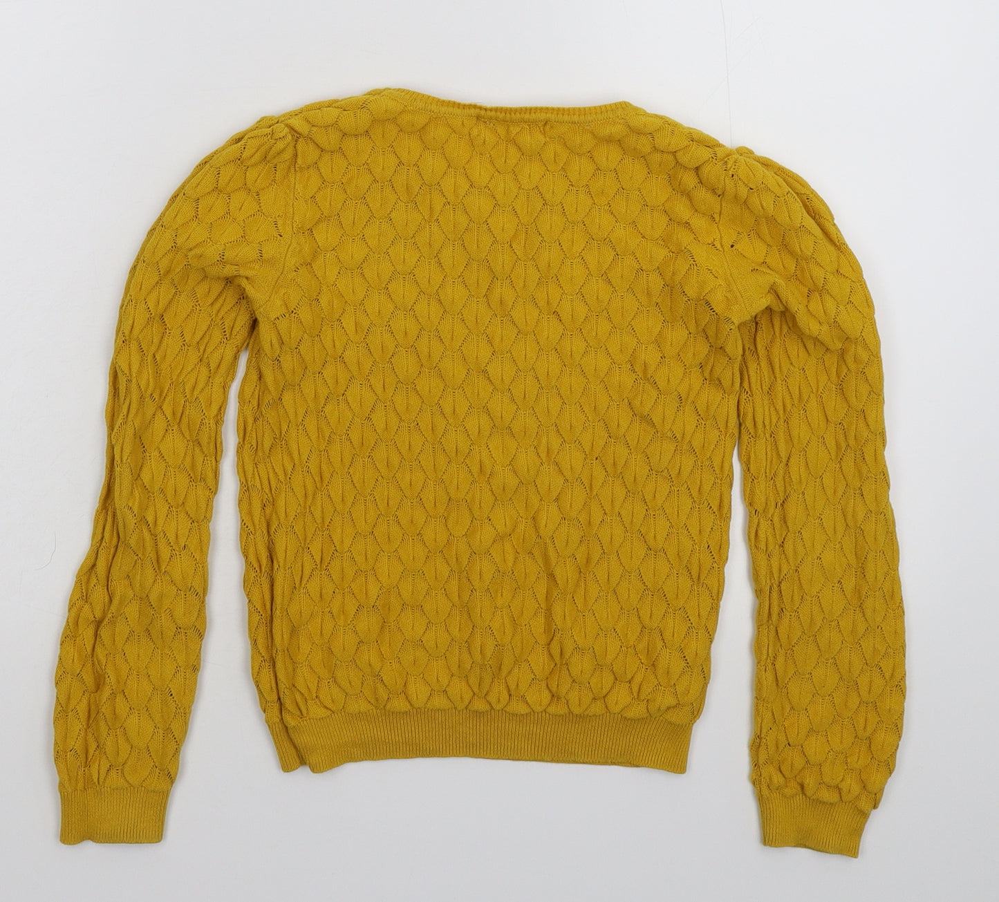 H&M Boys Yellow  Knit Pullover Jumper Size 7-8 Years