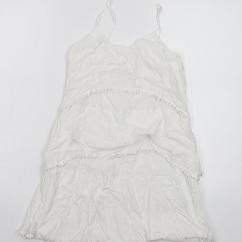 Dry Lake Womens White   Basic Tank Size XS