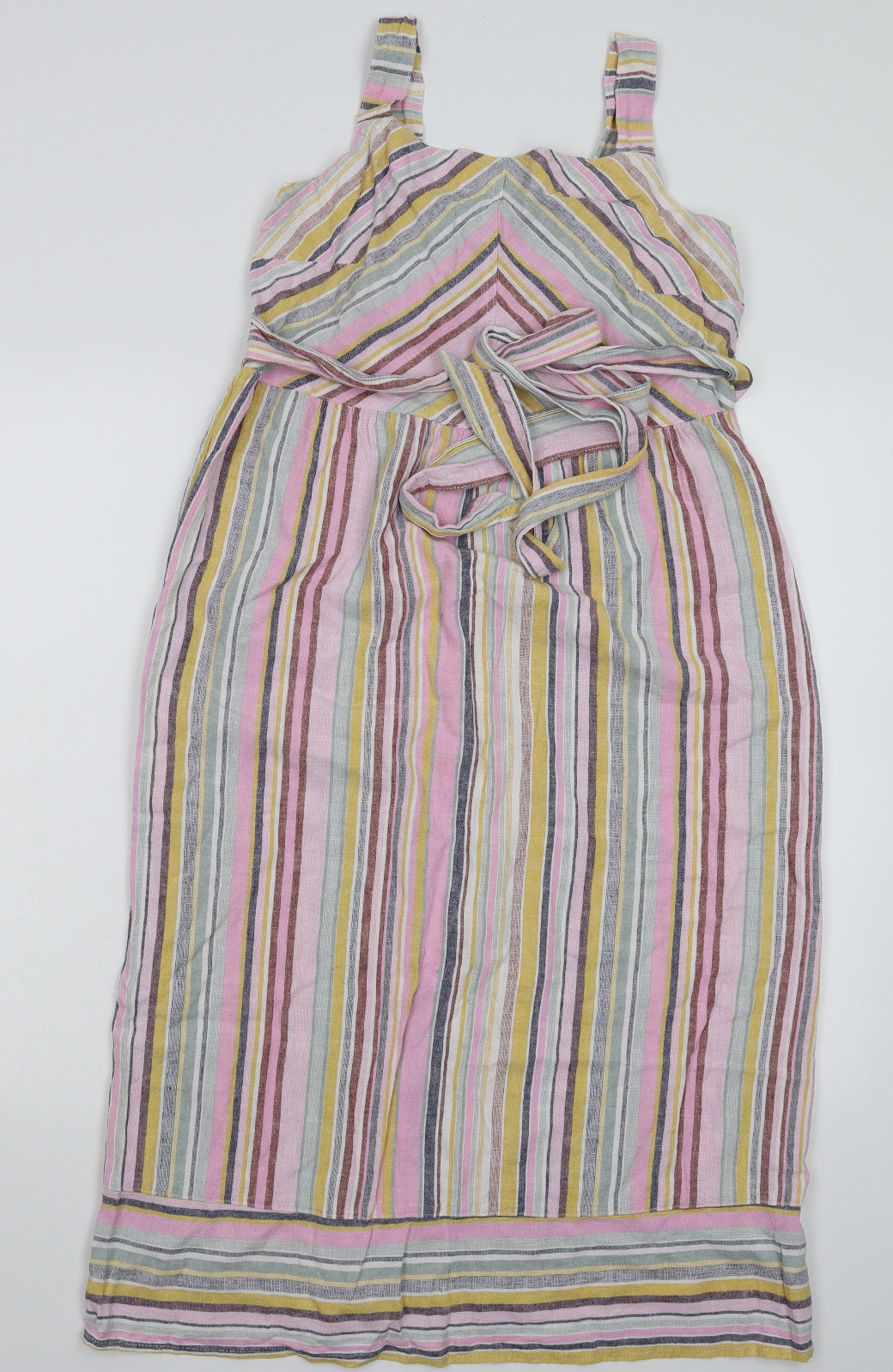 George Womens Multicoloured Striped  Tank Dress  Size 10