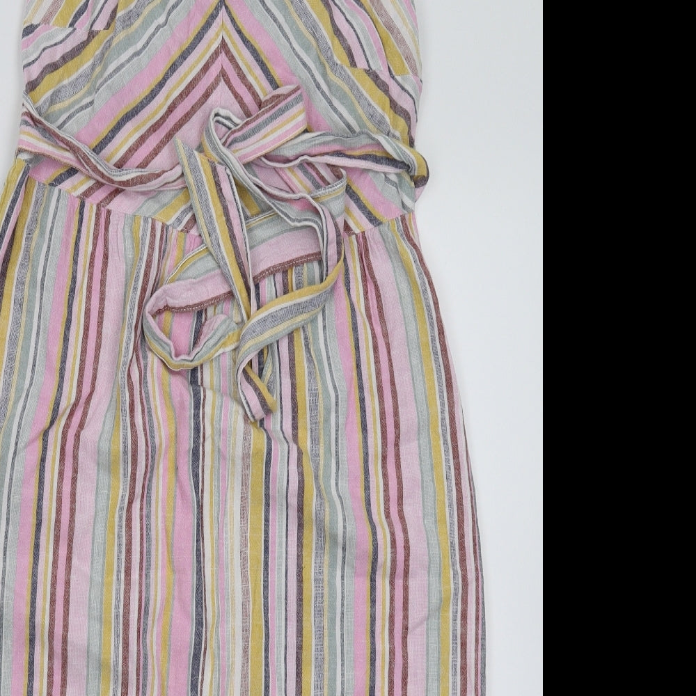 George Womens Multicoloured Striped  Tank Dress  Size 10