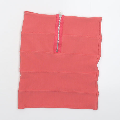 Preworn Womens Pink   Mini Skirt Size 10