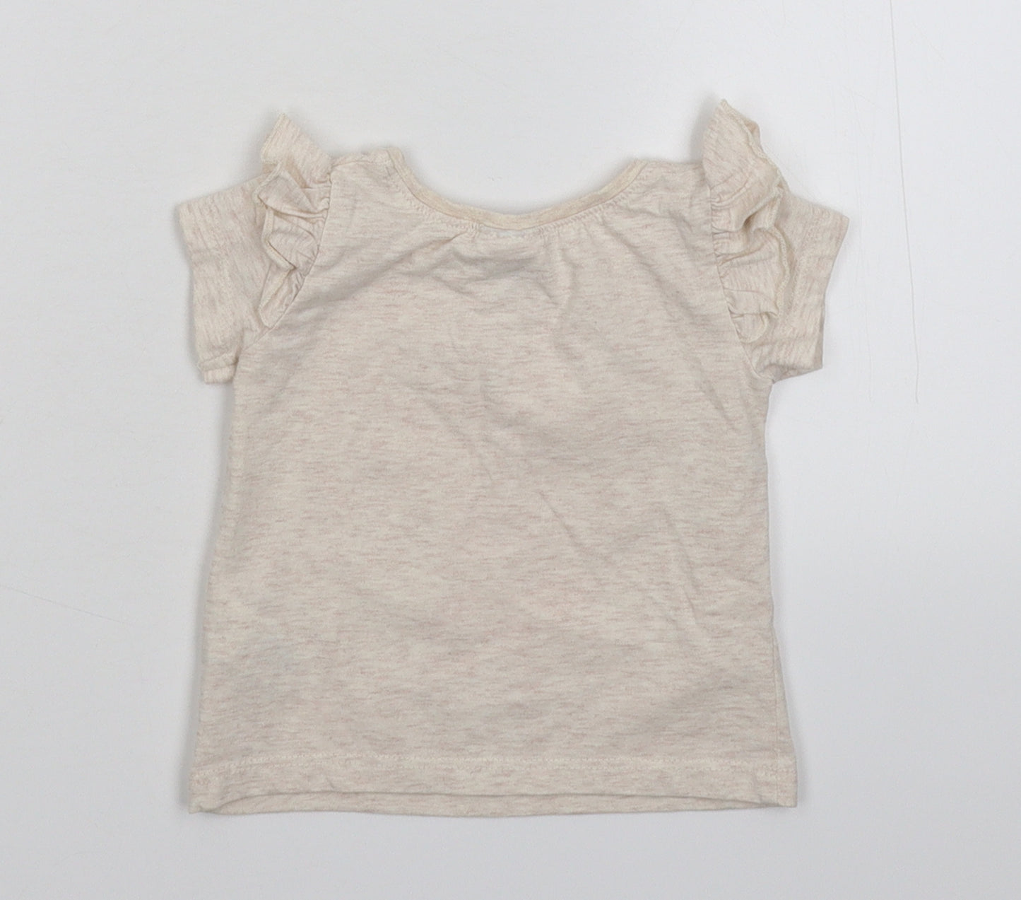 NEXT Girls Grey   Basic T-Shirt Size 3-6 Months