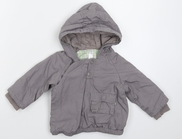 Okaidi Baby Grey Jacket Size 12 Months