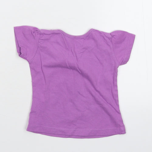 Earlydays Baby Purple   Basic T-Shirt Size 9-12 Months