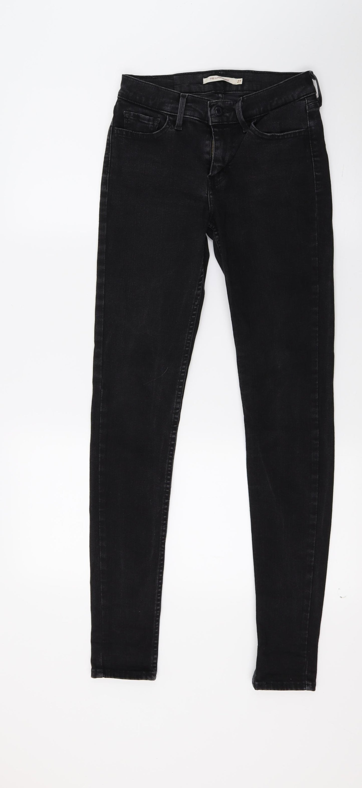 H&M Womens Black  Denim Skinny Jeans Size 27 in L28 in