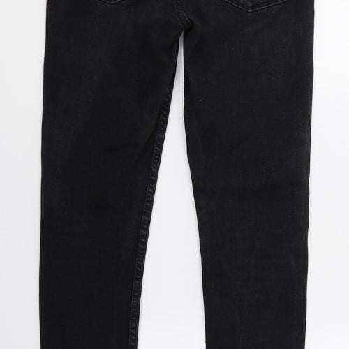 H&M Womens Black  Denim Skinny Jeans Size 27 in L28 in