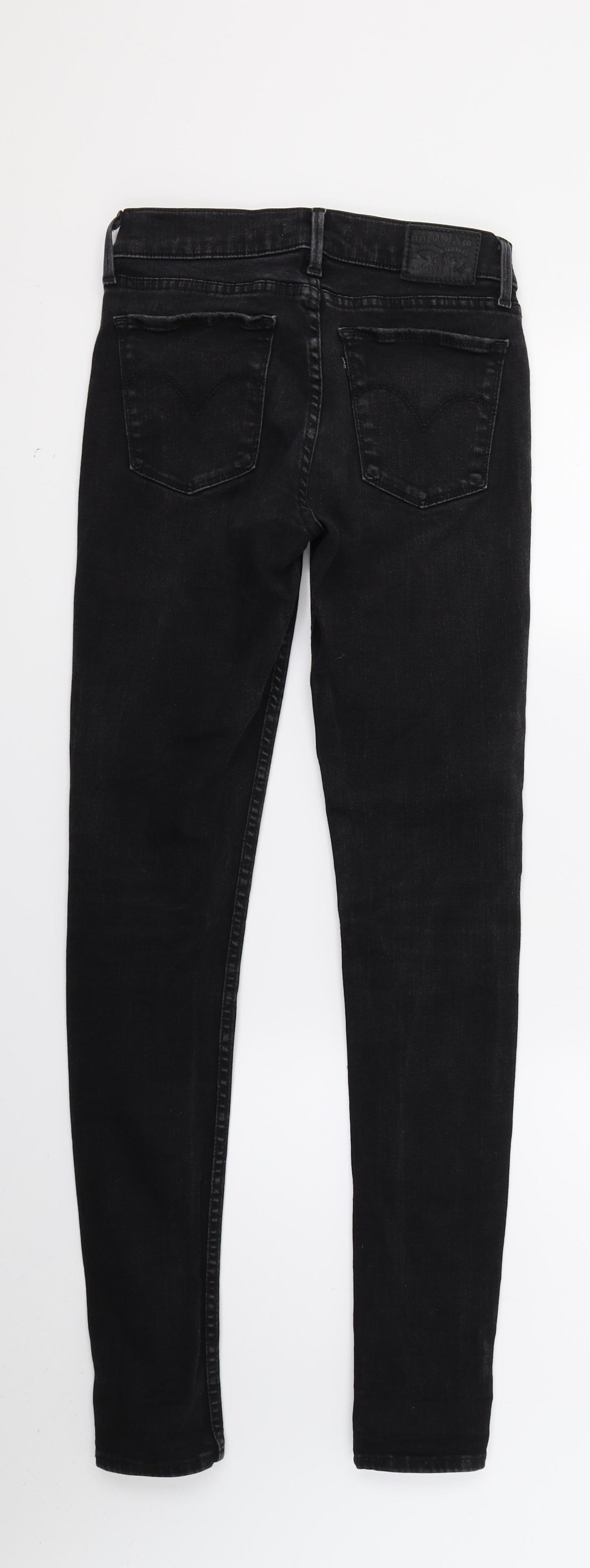 H&M Womens Black  Denim Skinny Jeans Size 27 in L28 in