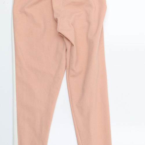 Preworn Womens Beige Striped  Jogger Trousers Size S L26 in