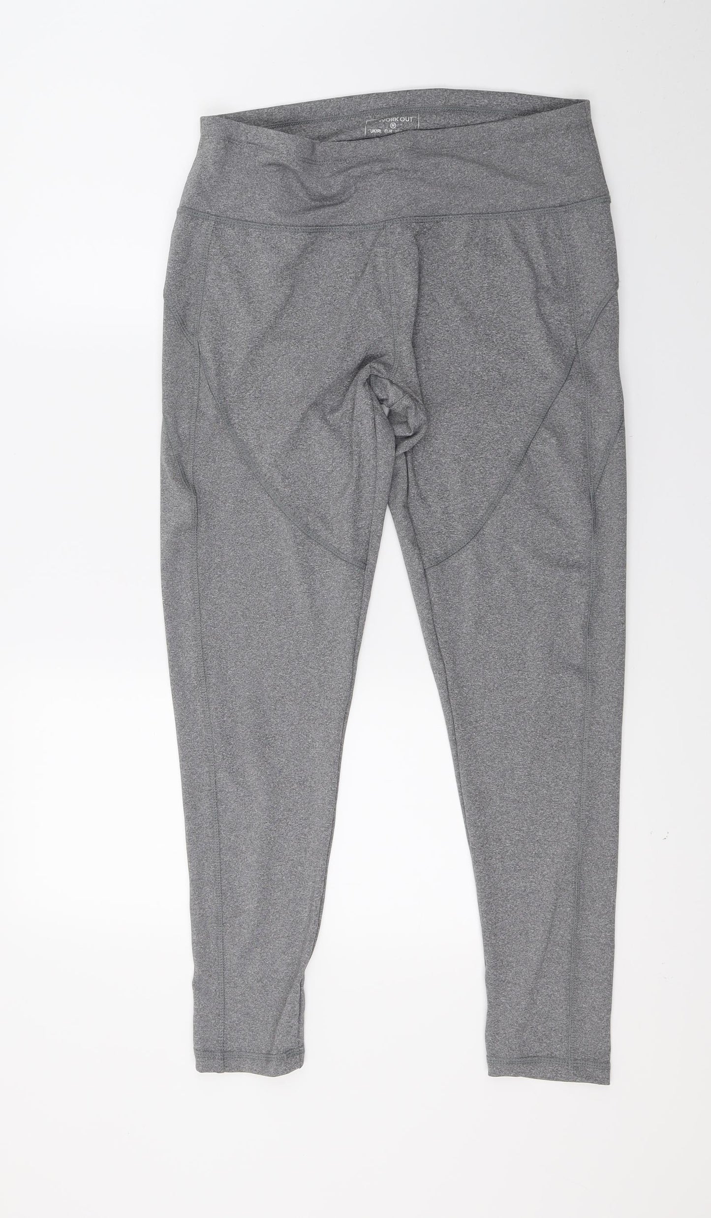 Workout Womens Grey   Sweatpants Leggings Size 12 L25 in