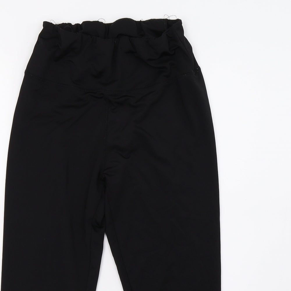 Missguided Womens Black   Cropped Leggings Size 10