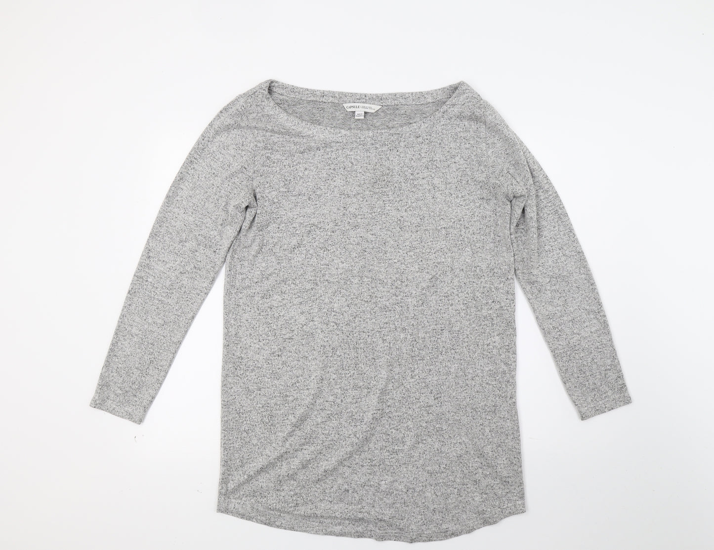 Capsule Womens Grey  Knit Tunic Jumper Size 10