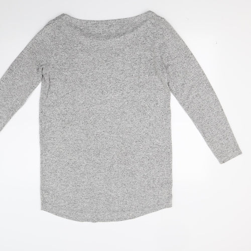 Capsule Womens Grey  Knit Tunic Jumper Size 10