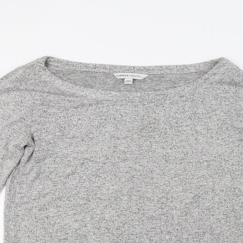 Capsule Womens Grey  Knit Tunic Jumper Size 10