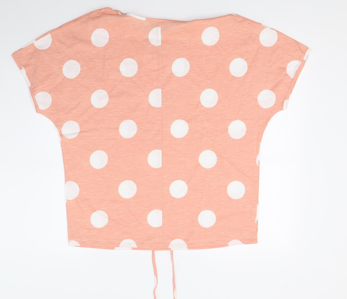 Capsule Womens Orange Polka Dot  Basic T-Shirt Size 10  - Drawstring Bottom