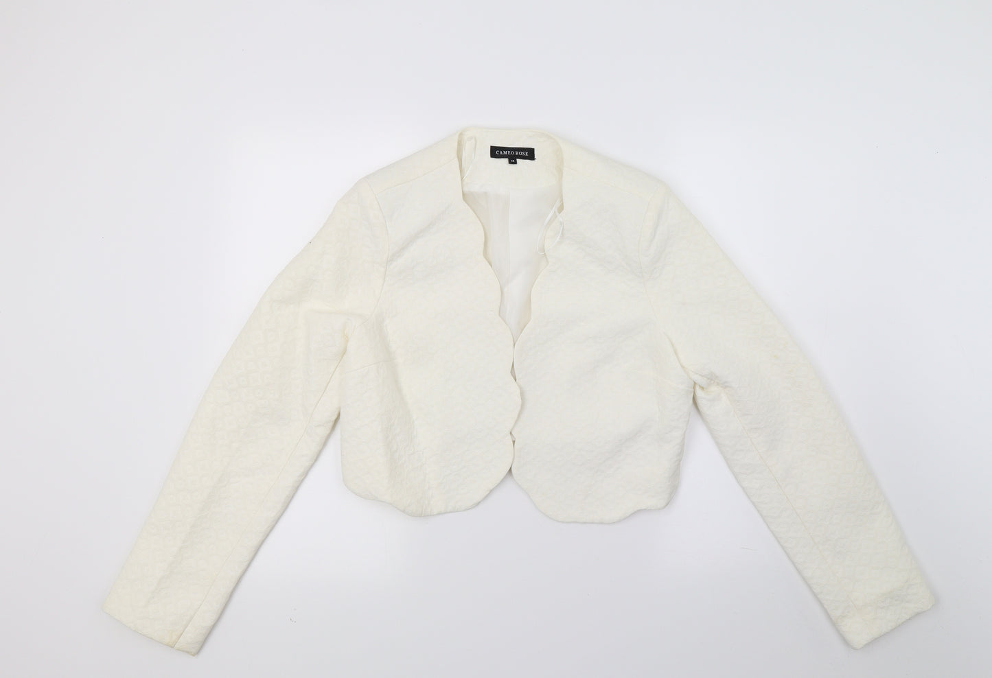 Cameo rose Womens White   Gilet Coat Size 14