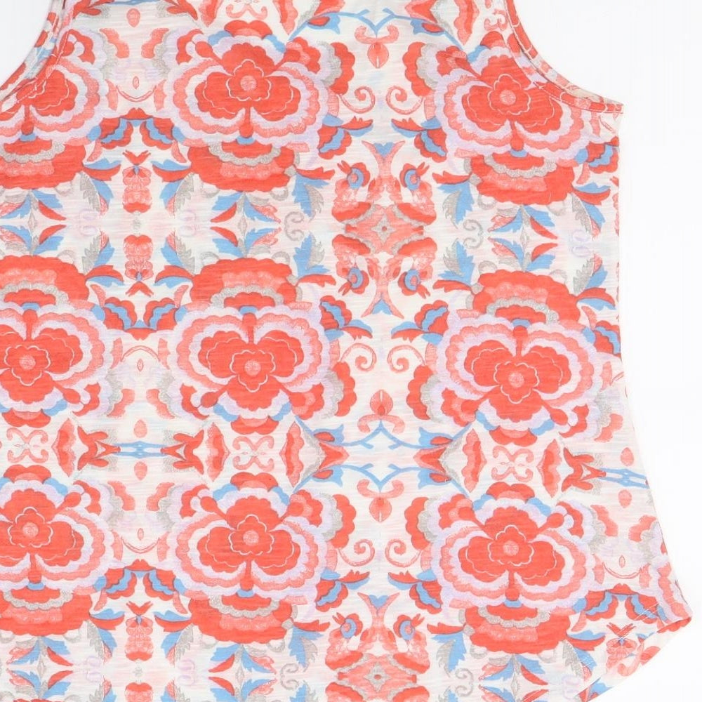 Dorothy Perkins Womens Red Floral  Basic Tank Size 12