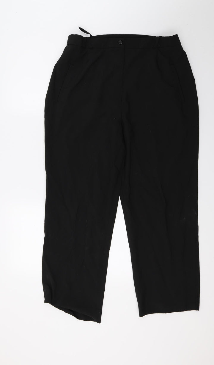 Bonmarché Womens Black Trousers Size 18 L23 in