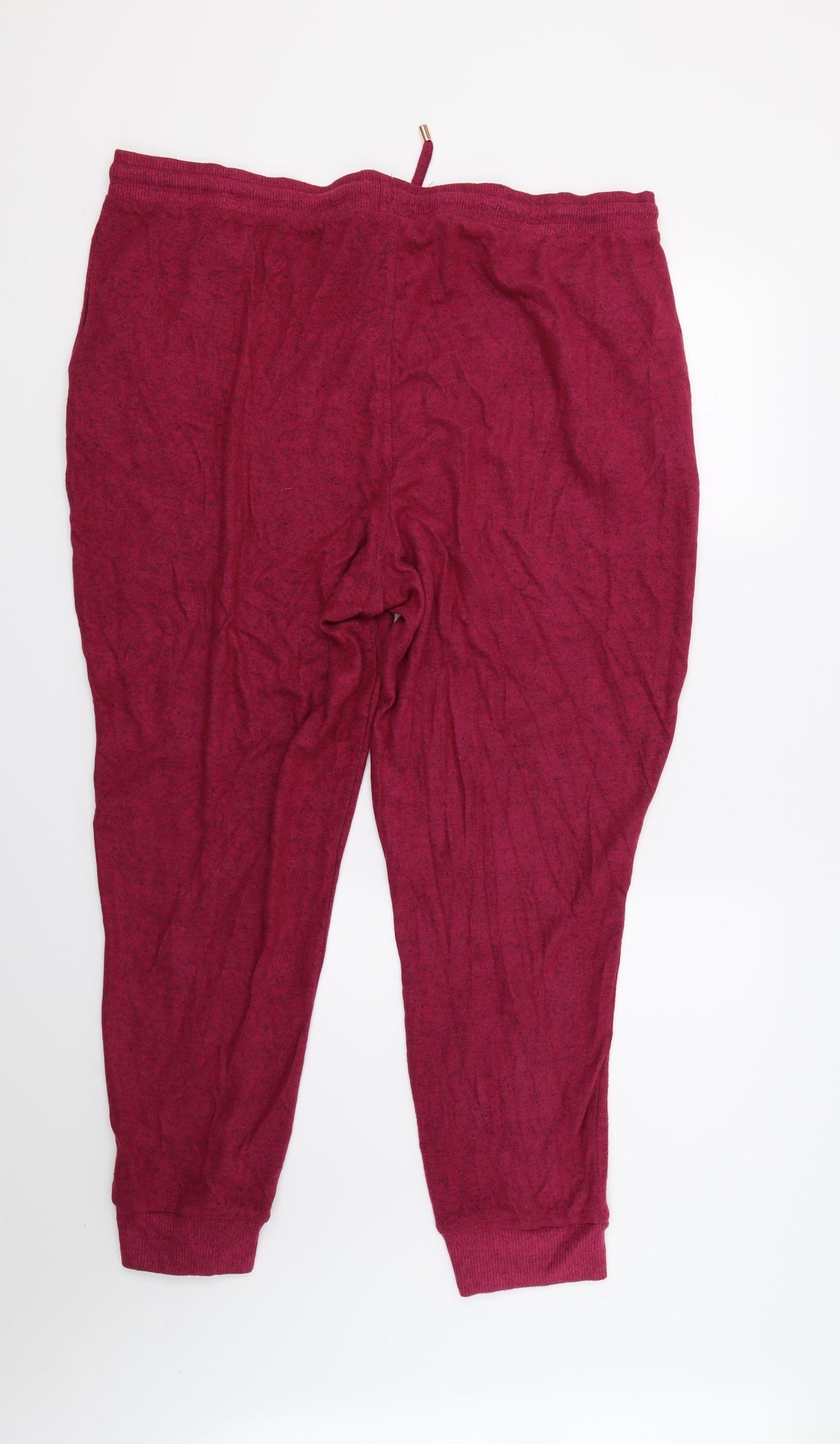 F&F Womens Red   Jogger Trousers Size 20 L25 in