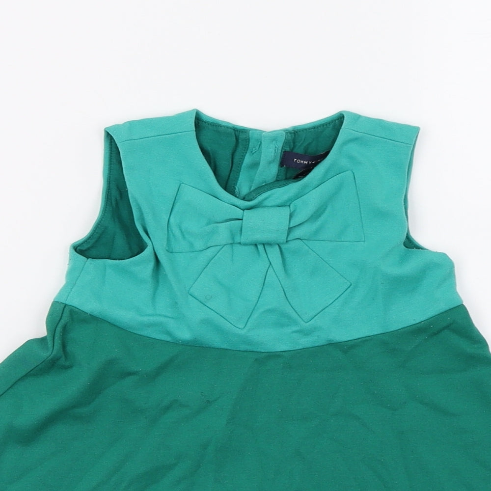 Tommy Hilfiger Girls Green   A-Line  Size 2 Years
