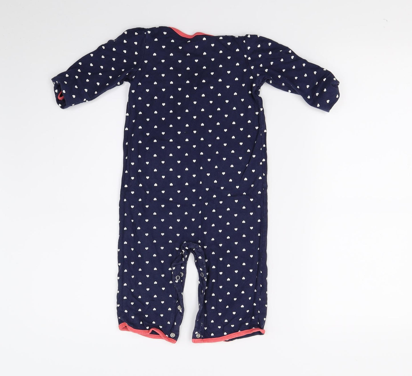 Carters Baby Blue   Babygrow One-Piece Size 18 Months  - Heart print
