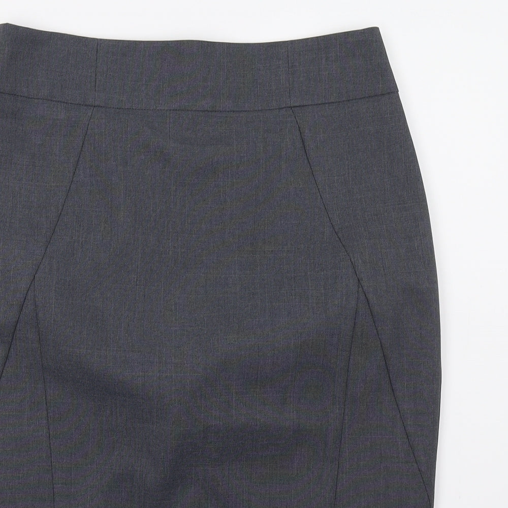 Dorothy Perkins Womens Grey   A-Line Skirt Size 10