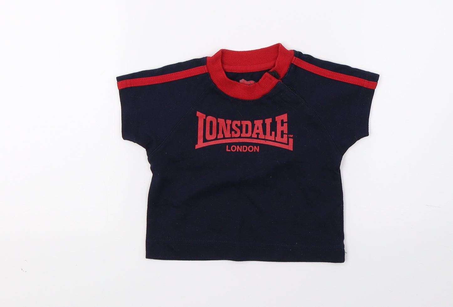 Lonsdale Boys Blue   Basic T-Shirt Size 3-6 Months
