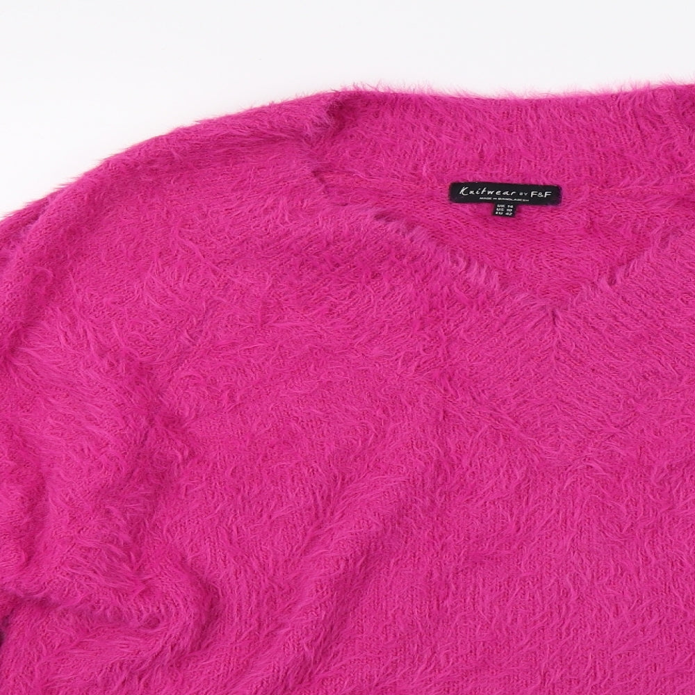 F&F Womens Purple   Pullover Jumper Size 14