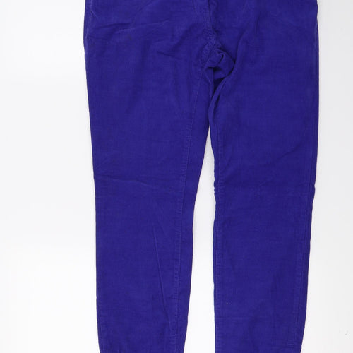 H&M Womens Blue  Corduroy Skinny Jeans Size 10 L27 in