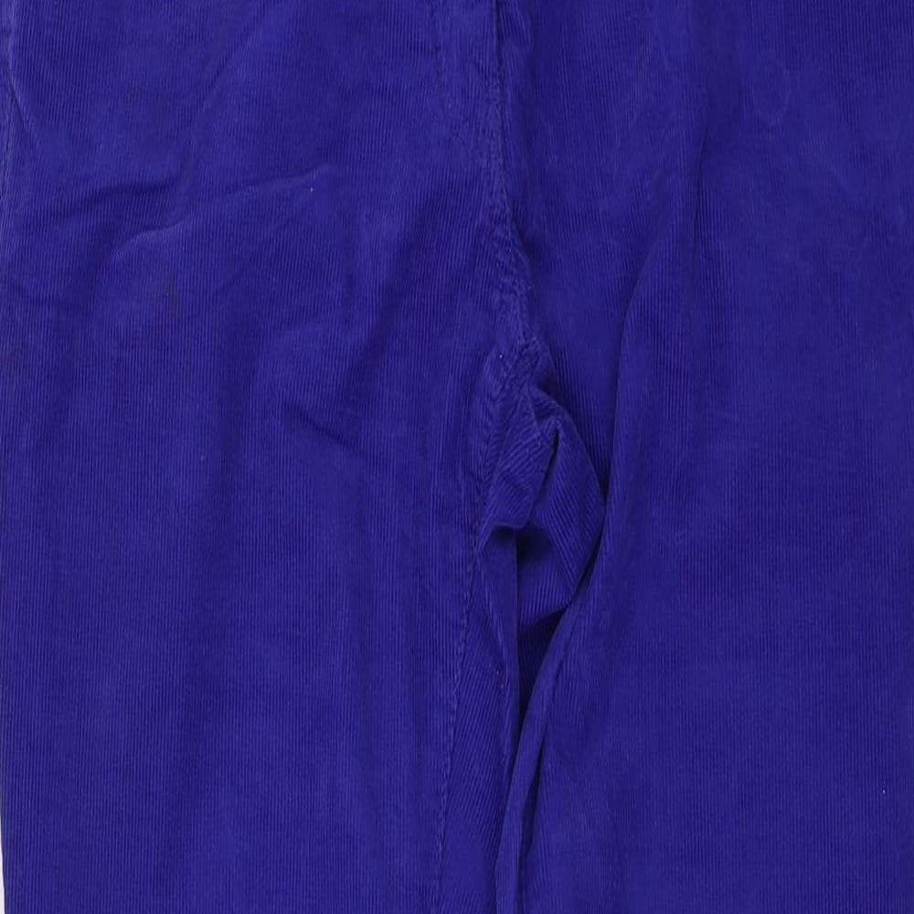 H&M Womens Blue  Corduroy Skinny Jeans Size 10 L27 in