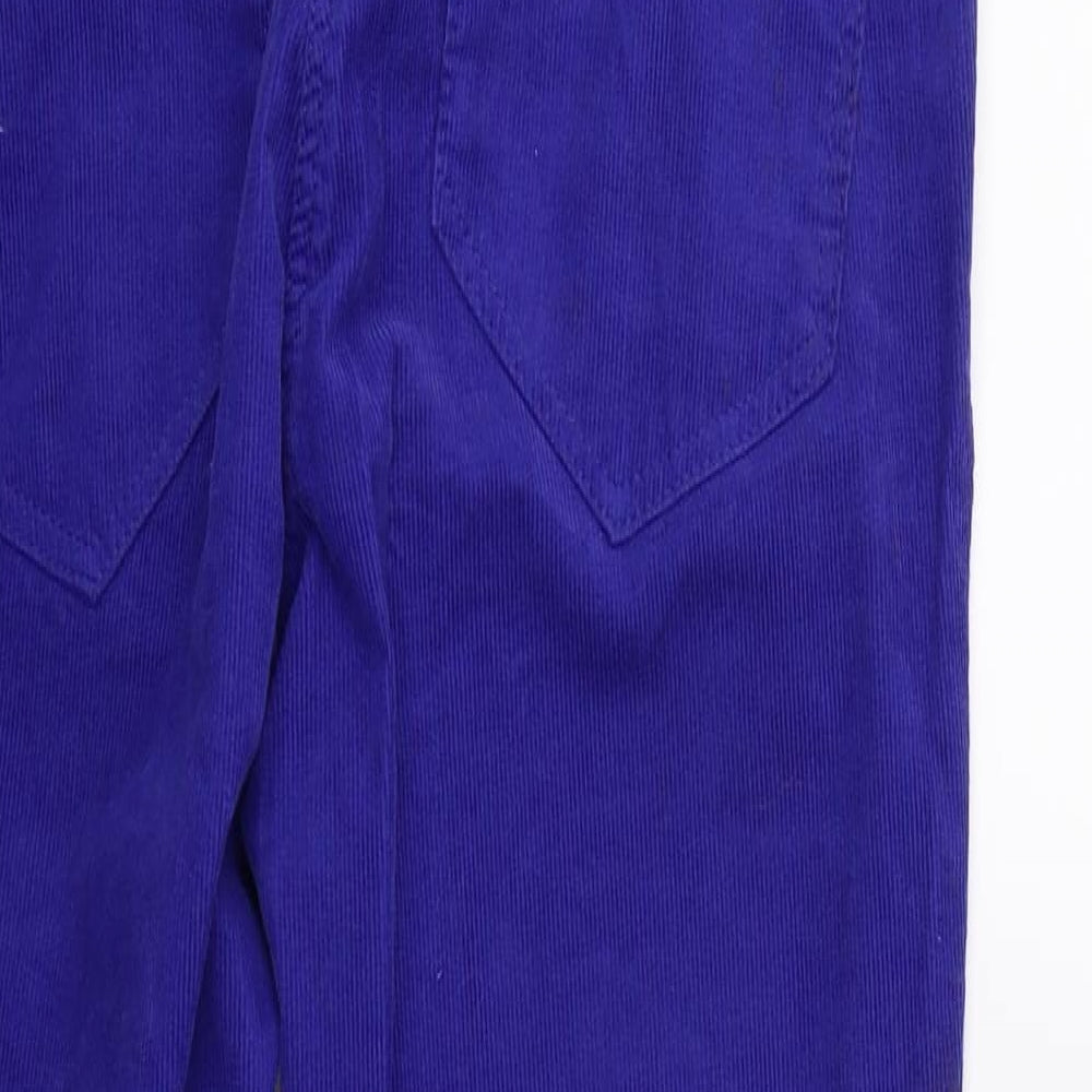 H&M Womens Blue  Corduroy Skinny Jeans Size 10 L27 in