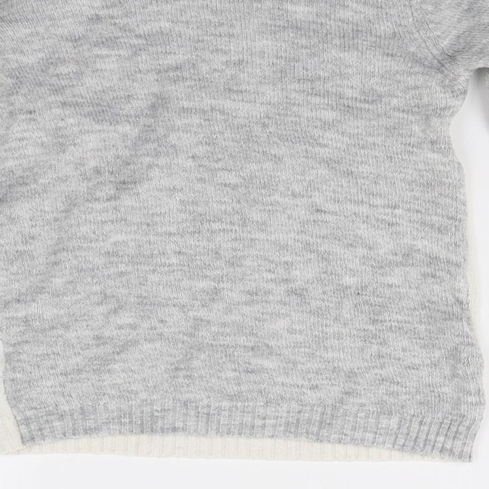 Carters Girls Grey  Knit Pullover Jumper Size 4 Years  - Cat